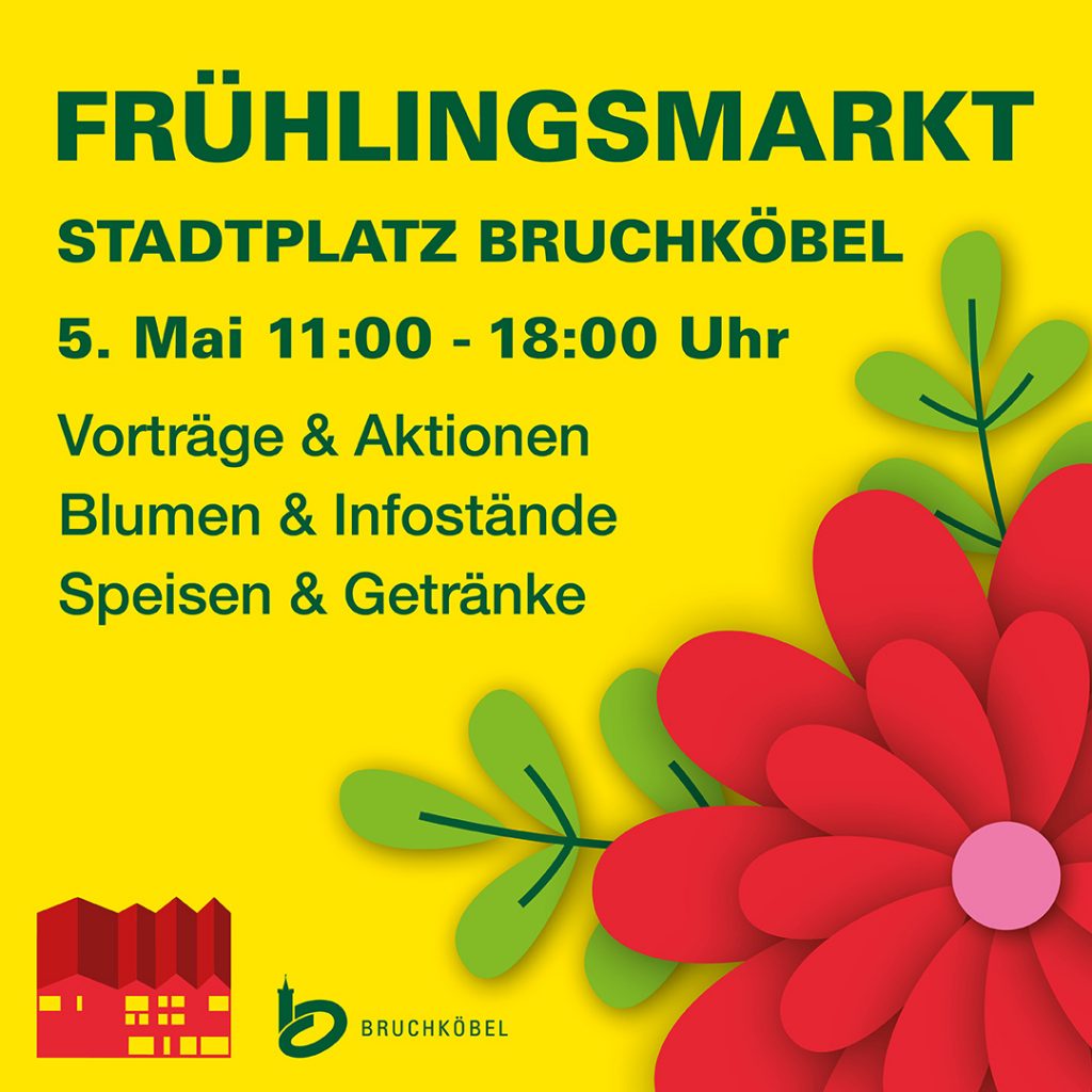Frühlingsmarkt Bruchköbel – buntes Marktgeschehen mit Ständen und Besuchern