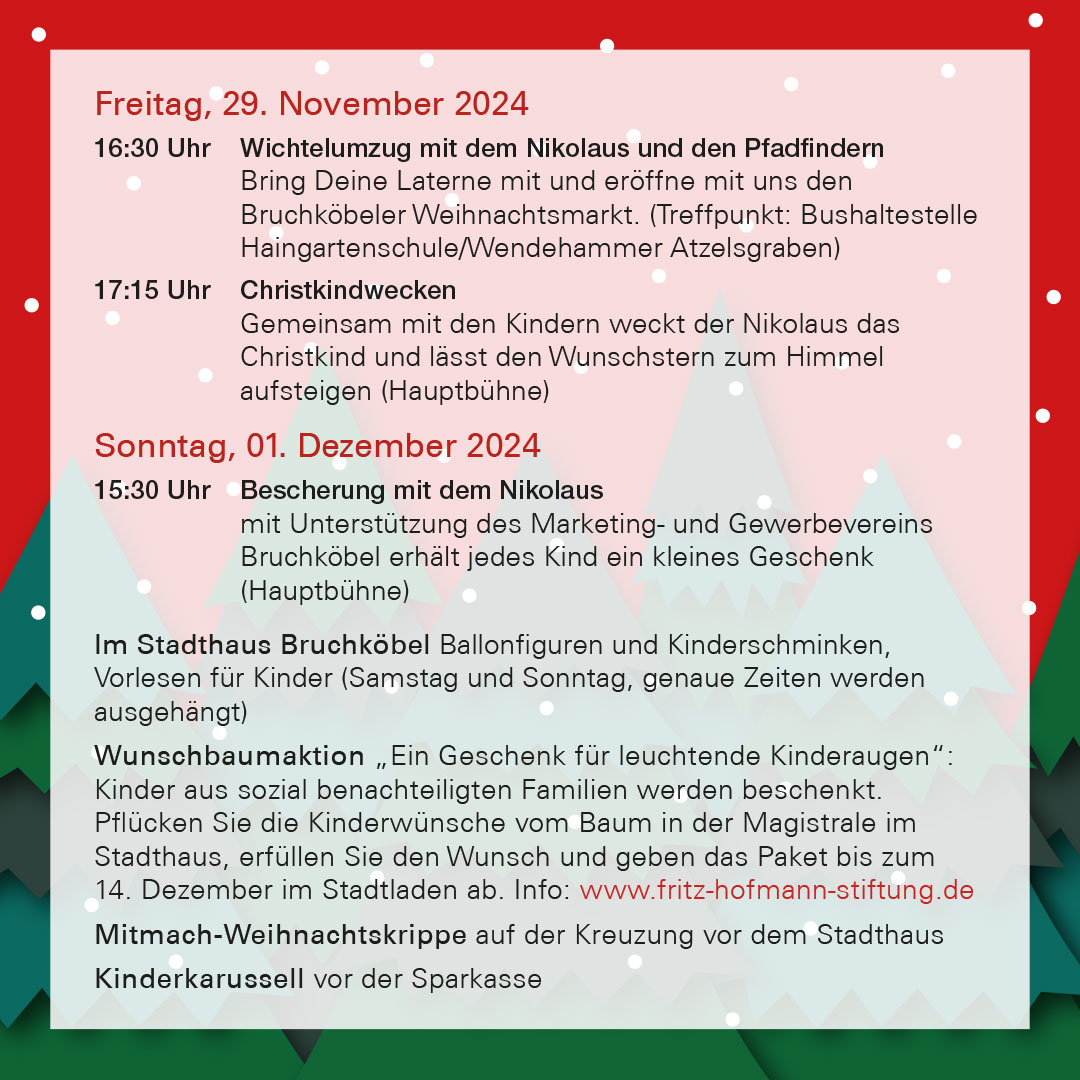 Weihnachtsmarkt Bruchköbel – festliche Stände, Lichter und Besucher