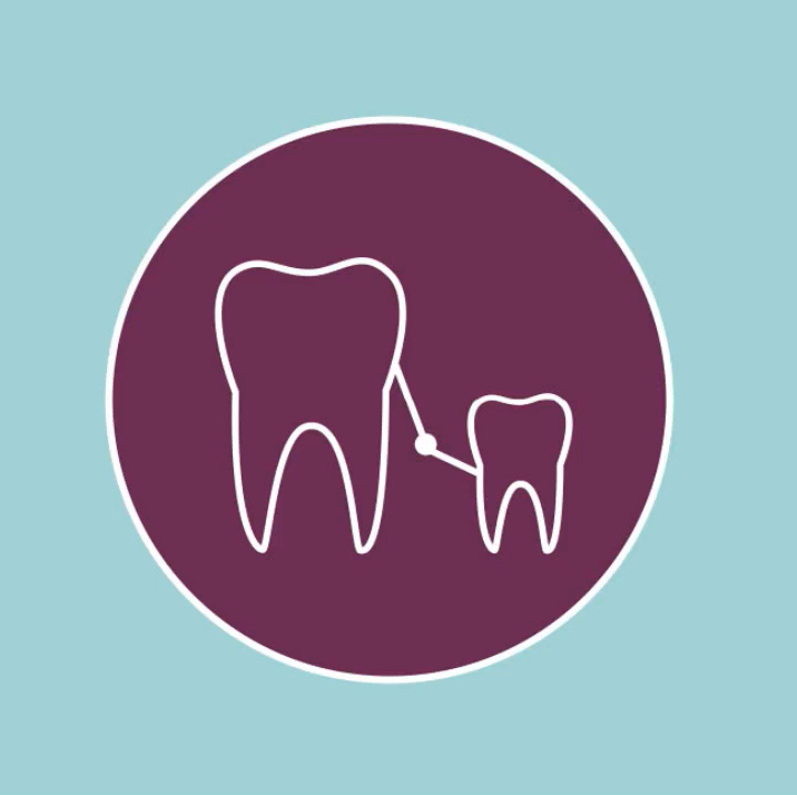 Logo „Mama Zahn & Kind Zahn“ für Zahnarztpraxis wirzwei in Hanau-Großauheim – modernes Branding für Familien-Zahnarzt