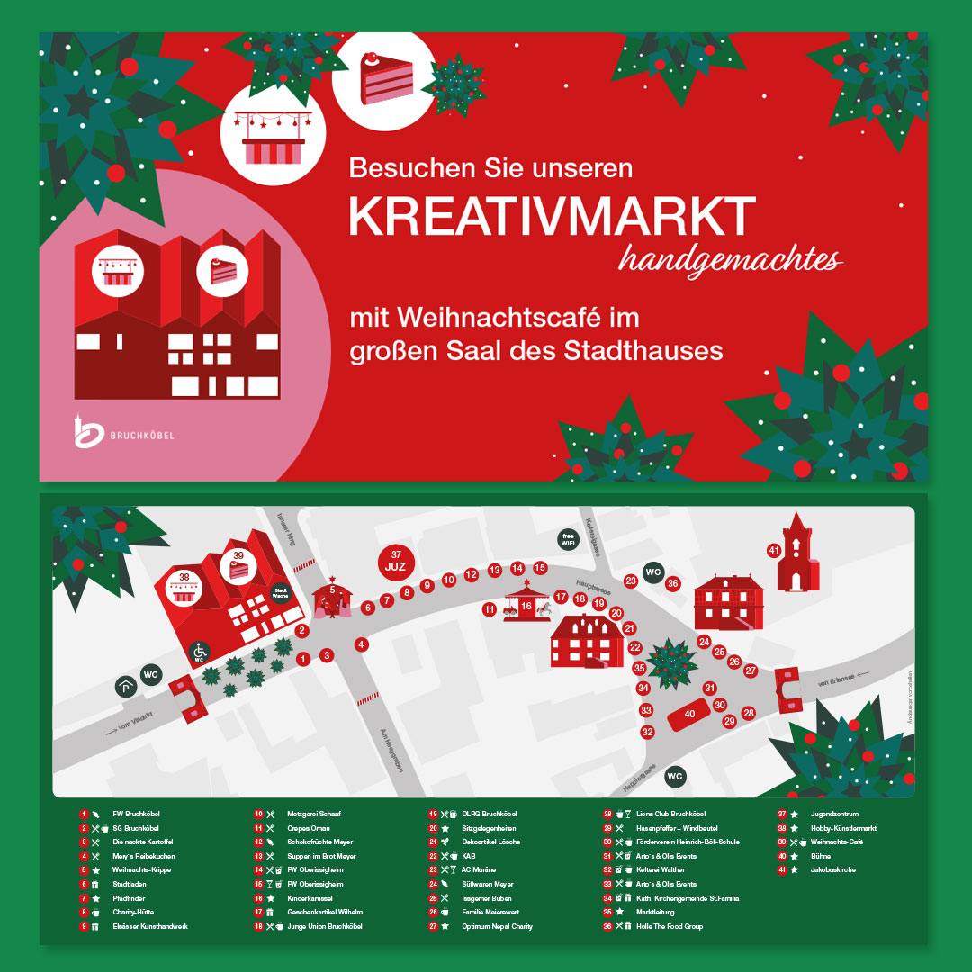 Weihnachtsmarkt Bruchköbel – festliche Stände, Lichter und Besucher